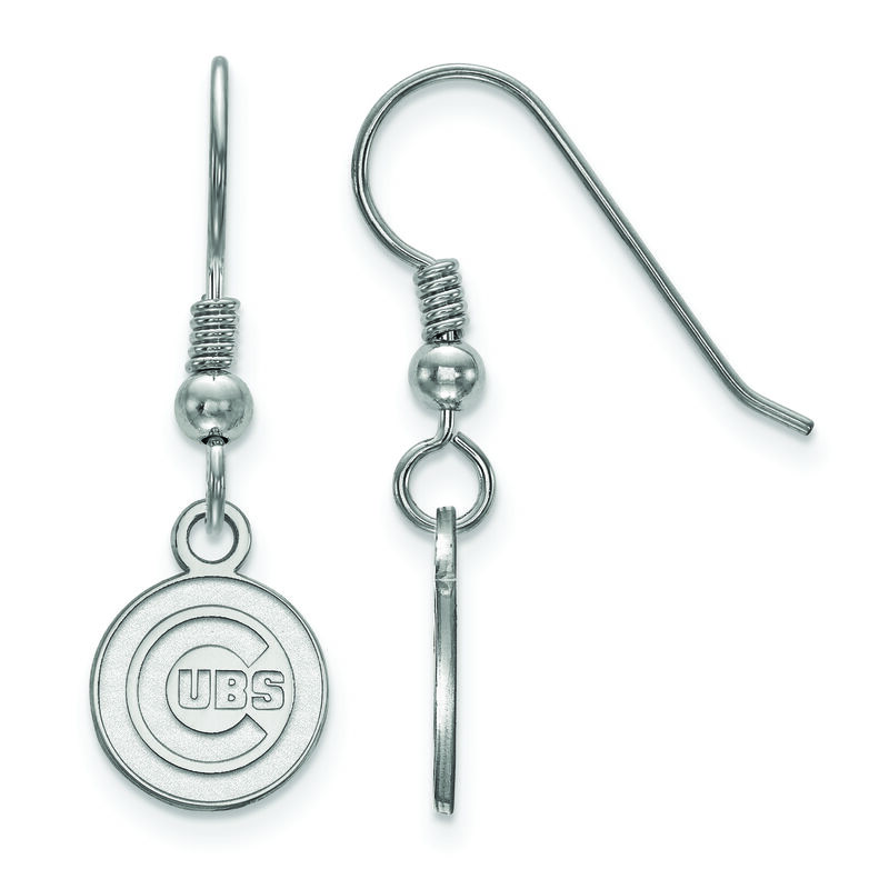 Chicago Cubs Dangle Earrings in Sterling Silver  image number null
