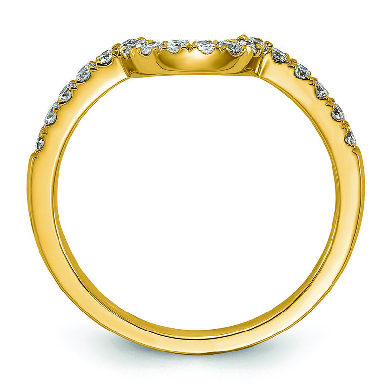 Lab Grown Diamond 27ctw. Contour & 14k Yellow Gold Anniversary Ring image number null