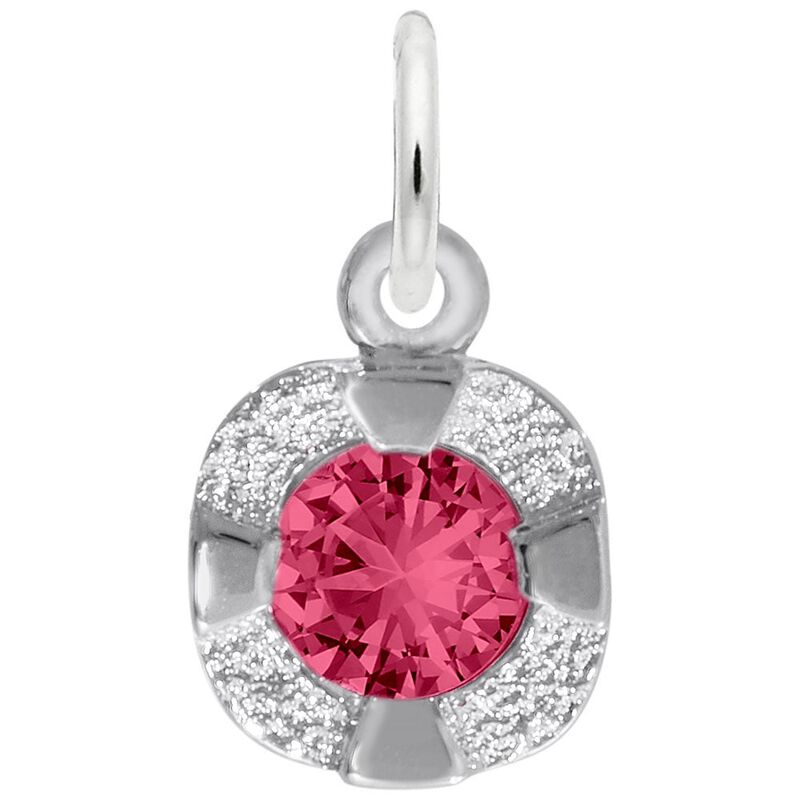 January Birthstone Petite Charm in Sterling Silver image number null
