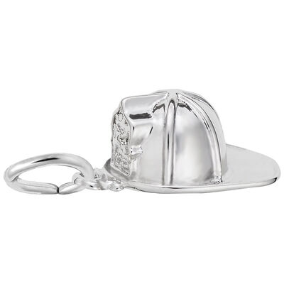 Firemen's Hat Charm in Sterling Silver