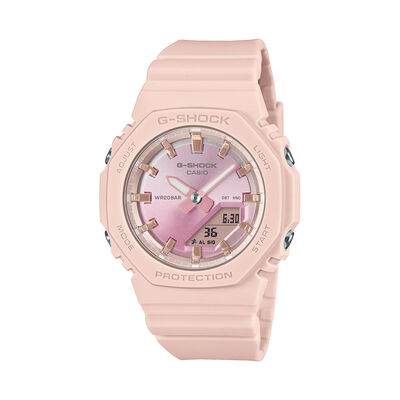 G-Shock Ladies Analog-Digital Pink Resin & Resin Band Blush Dial 40mm Watch GMAP2100SG4A