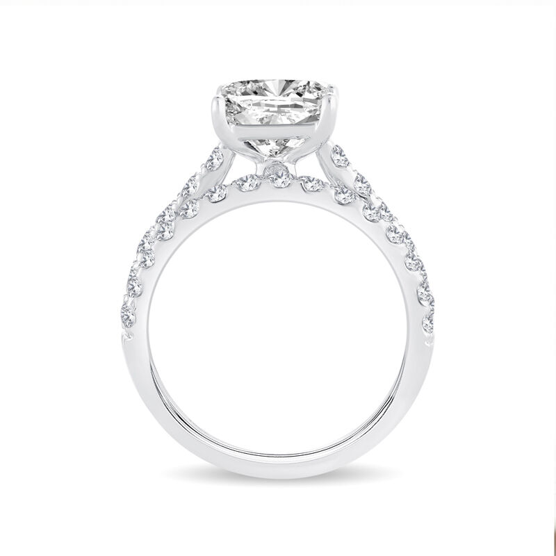 Pearson. Princess-Cut Lab Grown 3ctw. Diamond Bridal Set in 14k White Gold image number null