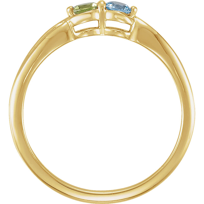 2-Stone Family Ring in 10k Yellow Gold image number null