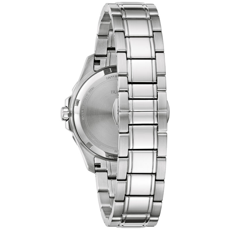 Bulova Ladies Stainless Steel Marine Star Diamond Watch 96P248 image number null