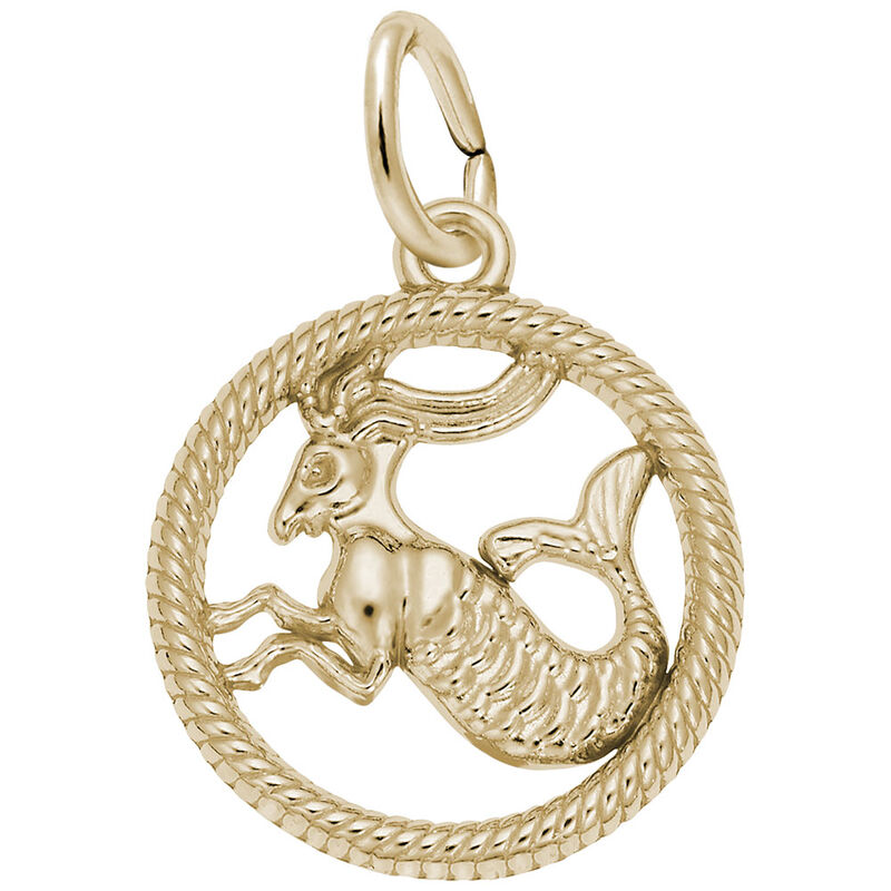 Capricorn Charm in 10k Yellow Gold image number null