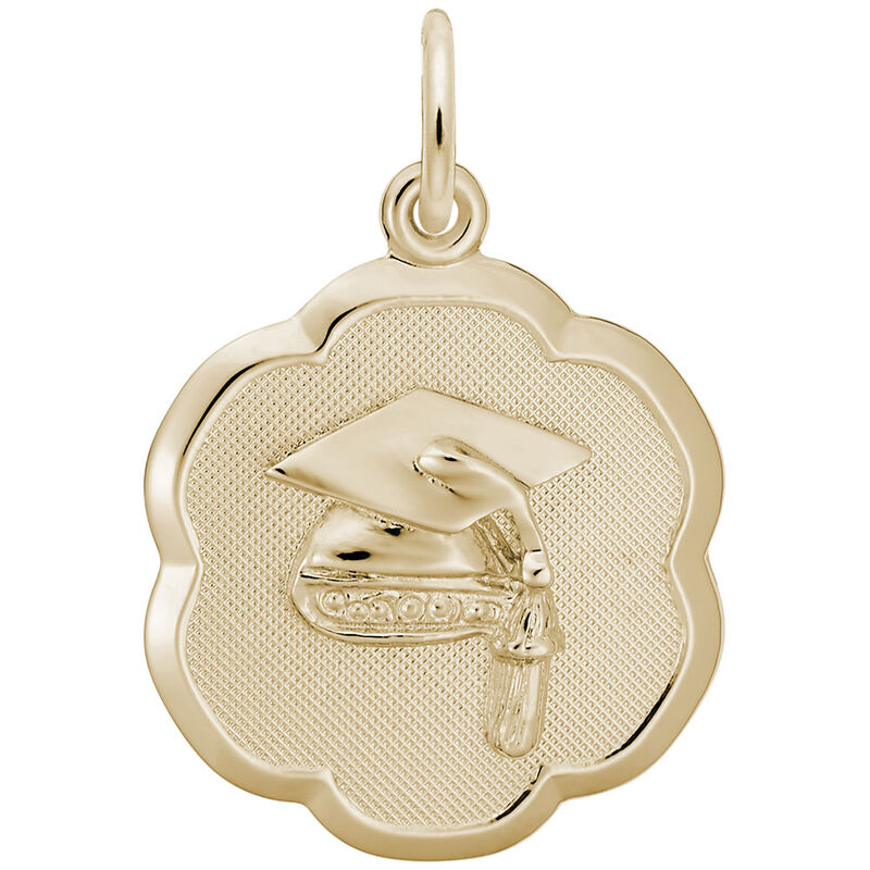 Graduation Charm in 14K Yellow Gold image number null