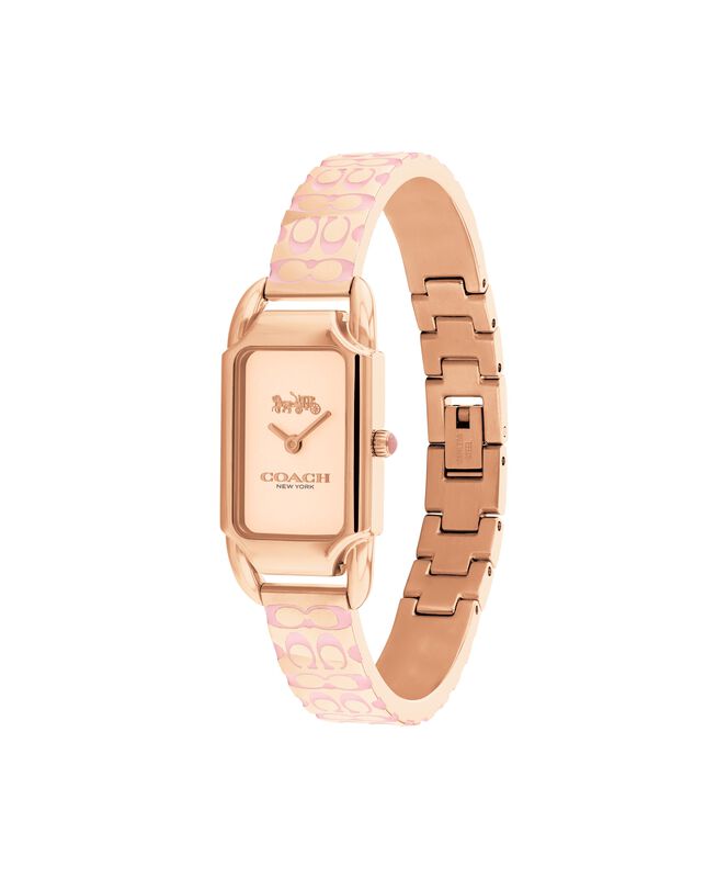 COACH Ladies' Rose Gold Tone Stainless Steel Cadie Watch 14504194