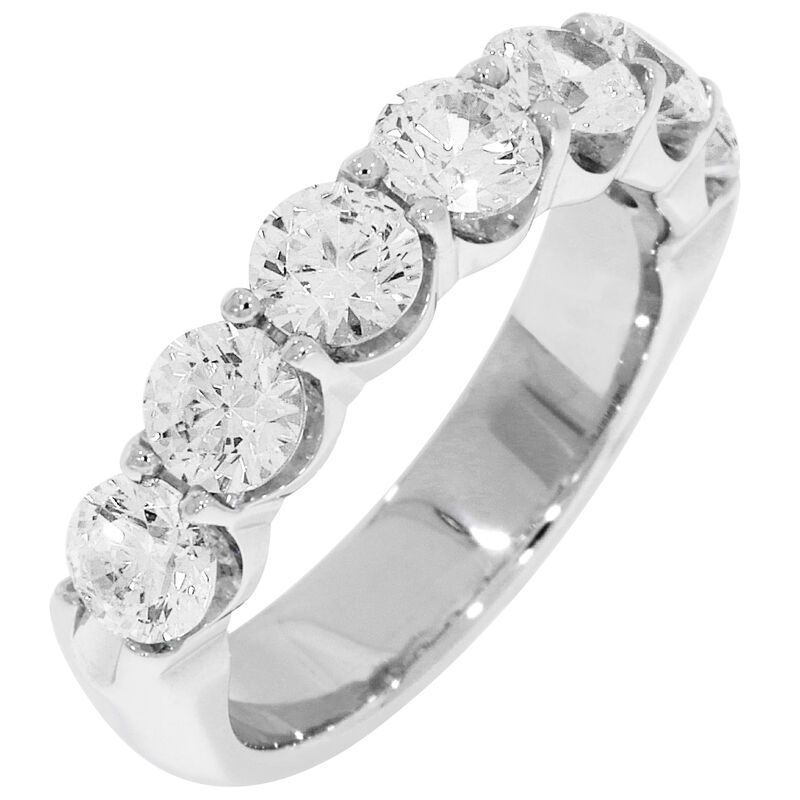 Ladies' 7-Stone 2ctw. Diamond Wedding Band in 14K White Gold (GH, SI2) image number null