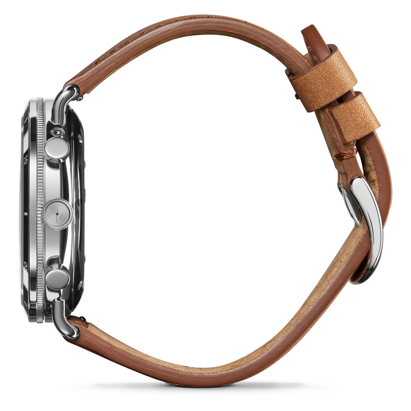 Shinola Men's Canfield Sport Stainless Steel White Dial Tan Leather Strap 45mm S0120141501 image number null