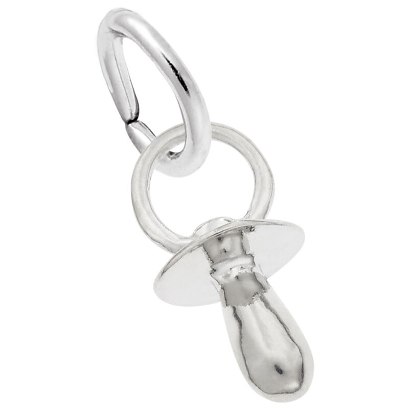 Pacifier Charm in Sterling Silver image number null