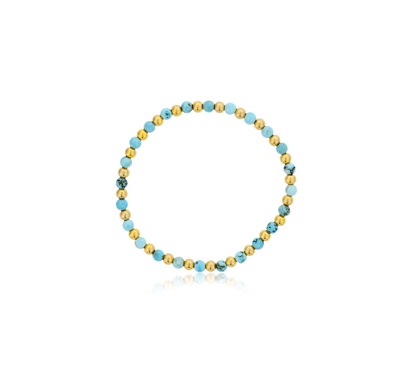 Amazonite & Gold-Filled Beaded Bracelet image number null