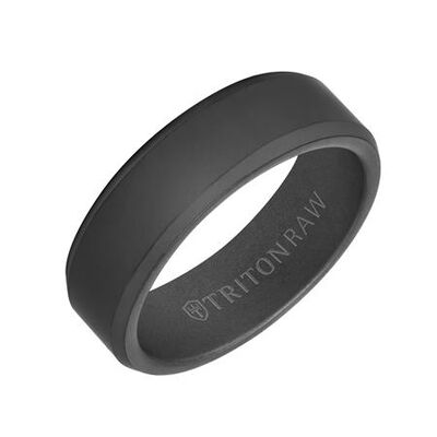 Men's Edge & Tungsten Carbide Wedding Ring (7mm)
