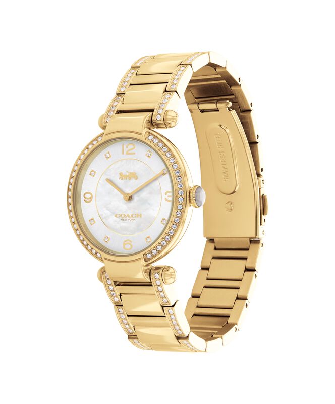 Coach Ladies' Cary Yellow-Tone Watch 14503832 image number null