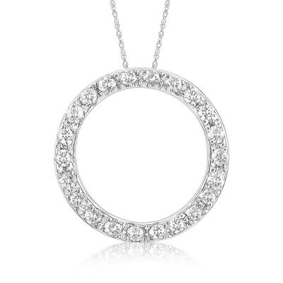 Circle Diamond Pendant 1/10ct. T.W.