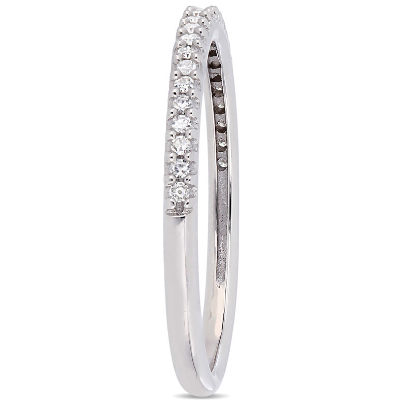 Diamond Stackable Wedding Band in 14k White Gold image number null