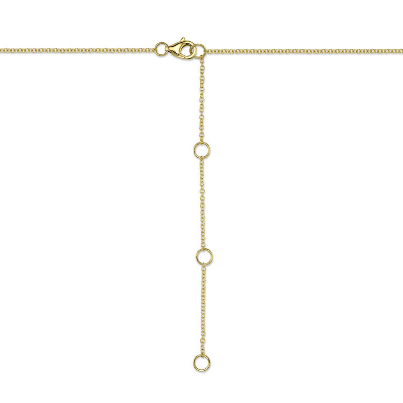 Shy Creation Diamond 1/3ctw. Bezel Necklace in 14k Yellow Gold image number null
