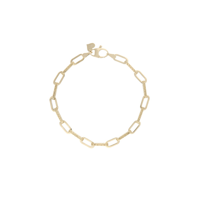 14kt. YG Paperclip Link Bracelet image number null