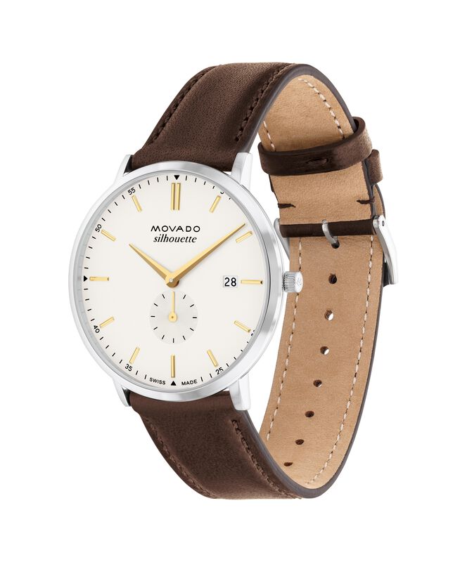 Movado Heritage Silhouette Watch Ivory Dial 3650187 image number null