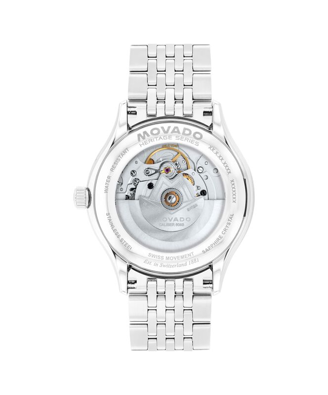 Movado Heritage Calendoplan Automatic Watch Blue Dial 3650234 image number null