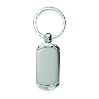 Nickel-plated Polished and Satin Key Ring