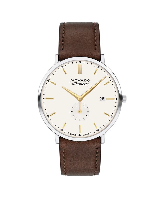Movado Heritage Silhouette Watch Ivory Dial 3650187 image number null