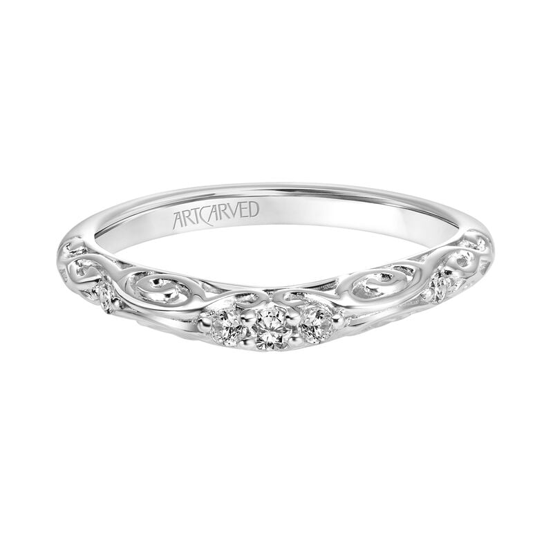 Diamond 1/10ctw. 14k White Gold Wedding Ring image number null
