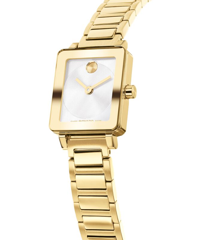 Movado BOLD Evolution 2.0 Silver White Dial Yellow Gold Tone 3601328 image number null