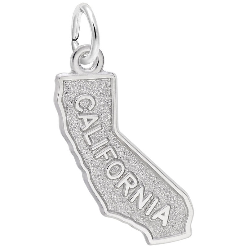 California Charm in Sterling Silver image number null