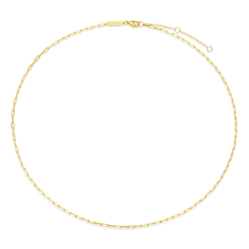 Diamond Cut Cable Chain Necklace in 14k Gold Plated Sterling Silver image number null