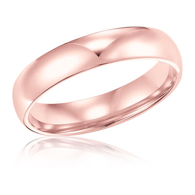Ladies' Classic 4mm Wedding Band in 14k Rose Gold