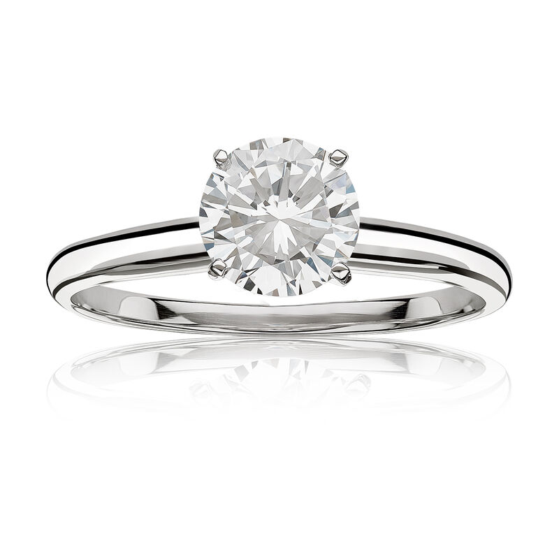 Diamond Round ½ct. Classic Solitaire Engagement Ring  image number null