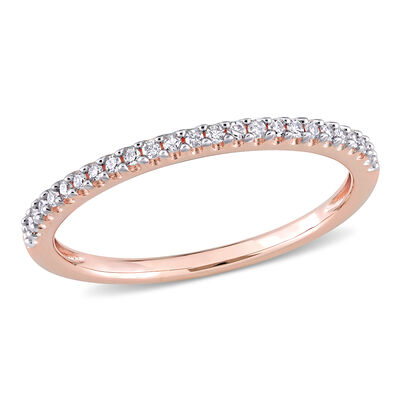 Diamond Semi-Eternity Ring in 14k Rose Gold