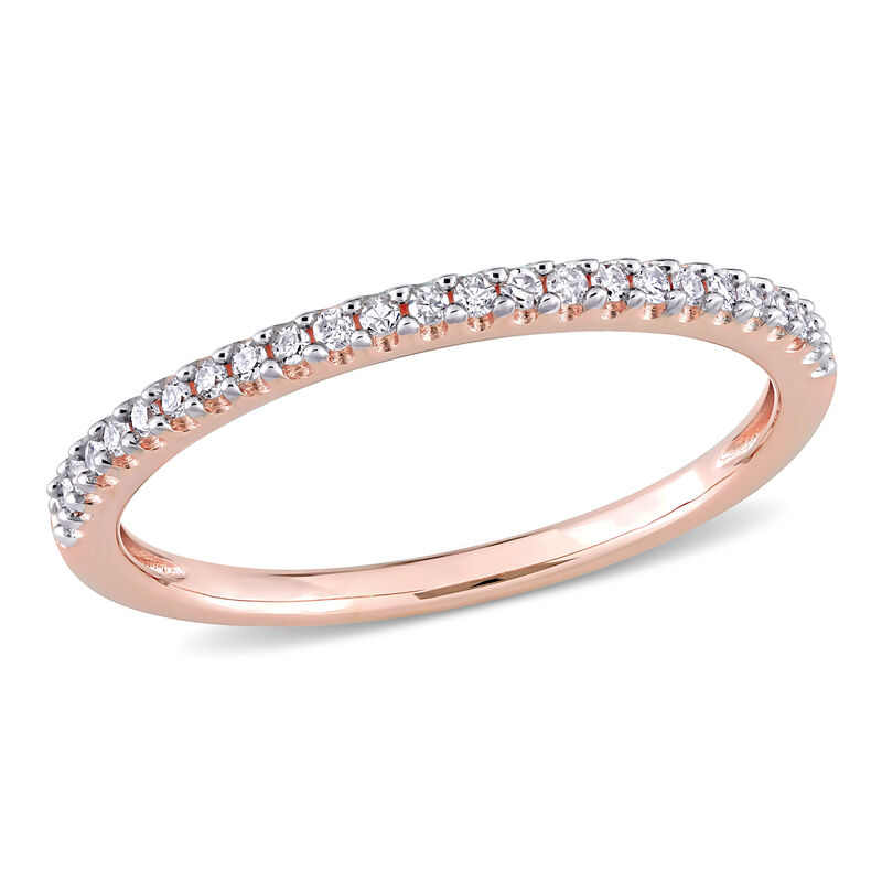 Diamond Semi-Eternity Ring in 14k Rose Gold image number null
