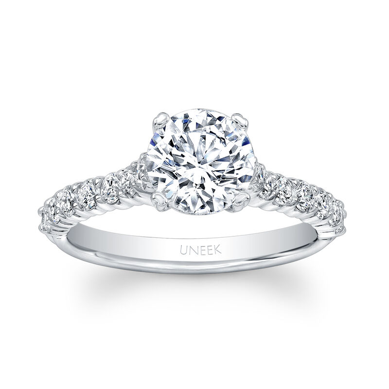 Uneek Unity 1/2ctw. Diamond Solitaire Semi-Mount in 14K White Gold image number null