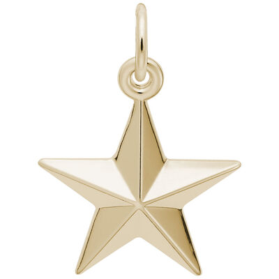Star Charm in 14k Yellow Gold
