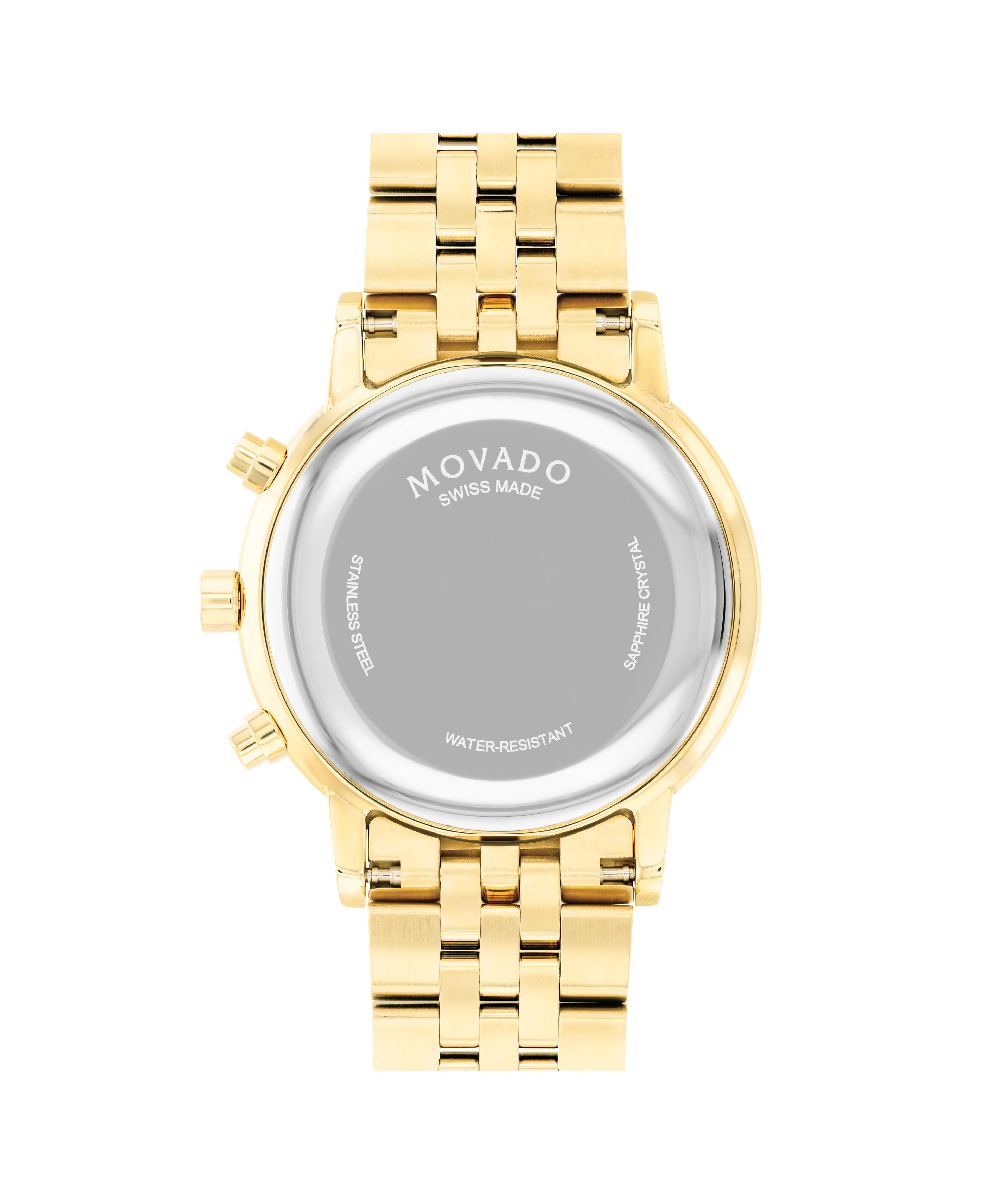 NWO様G068_A1ゴールドフレーム Movado Men's Yellow Gold PVD Stainless Steel Museum Classic Watch