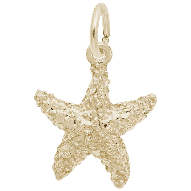 Sea Star Charm in 10k Yellow Gold image number null