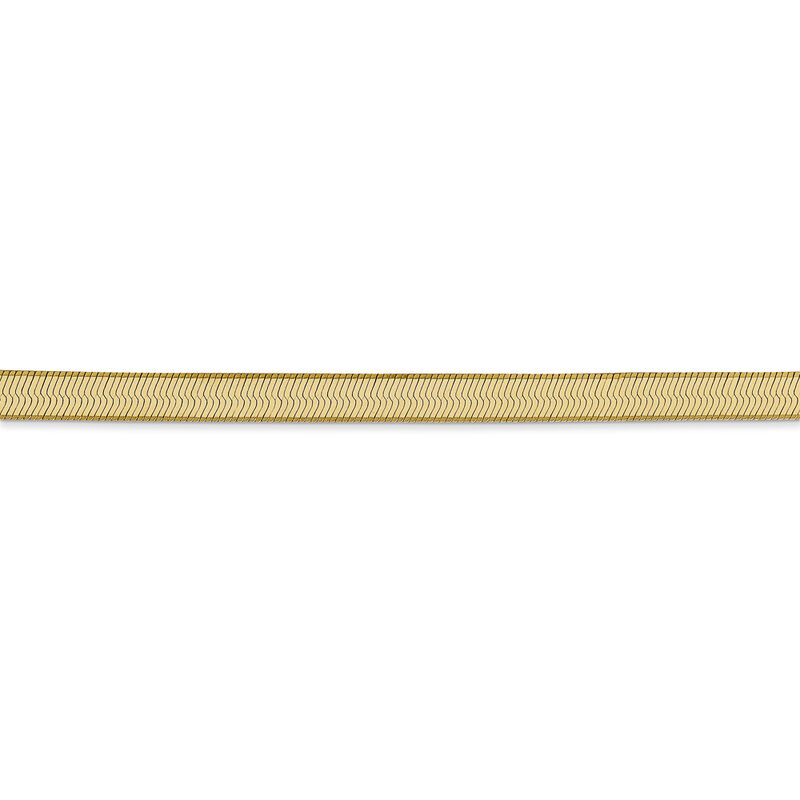 Silky Herringbone 16" Chain 4mm in 14k Yellow Gold image number null