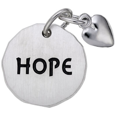 Hope Charm in Sterling Silver