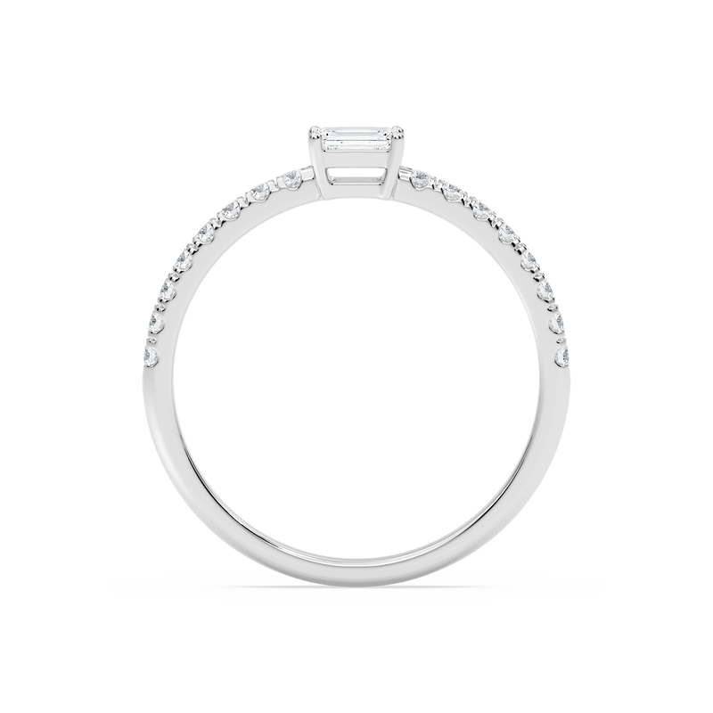 Lab Grown Diamond 1/2ctw. Fashion Ring in Sterling Silver image number null