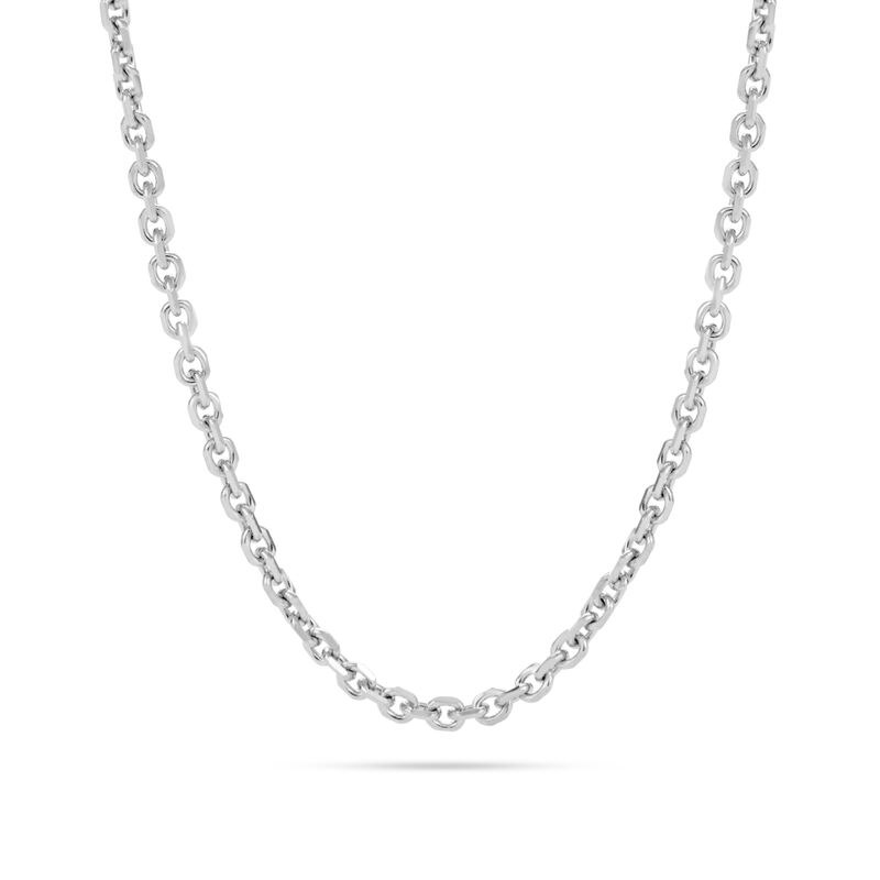 22" Adjustable Cable Chain in Sterling Silver image number null