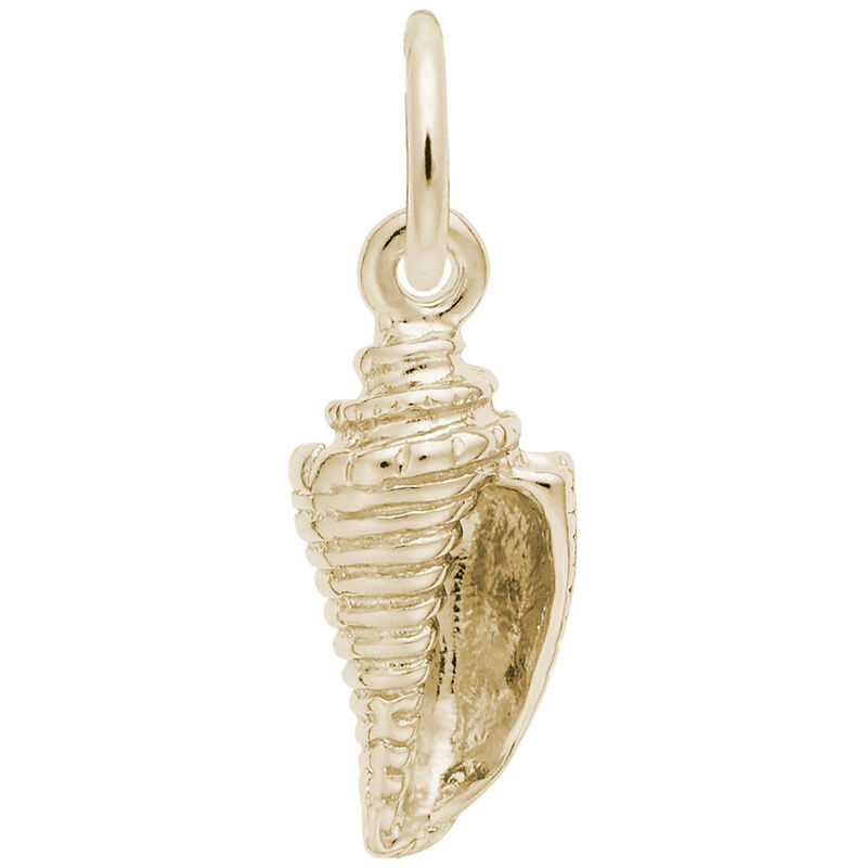 Cone Shell Charm in 10k Yellow Gold image number null