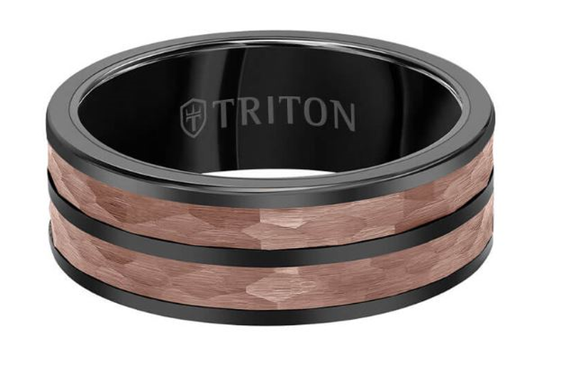 Triton Espresso Tungsten 8mm Wedding Band image number null