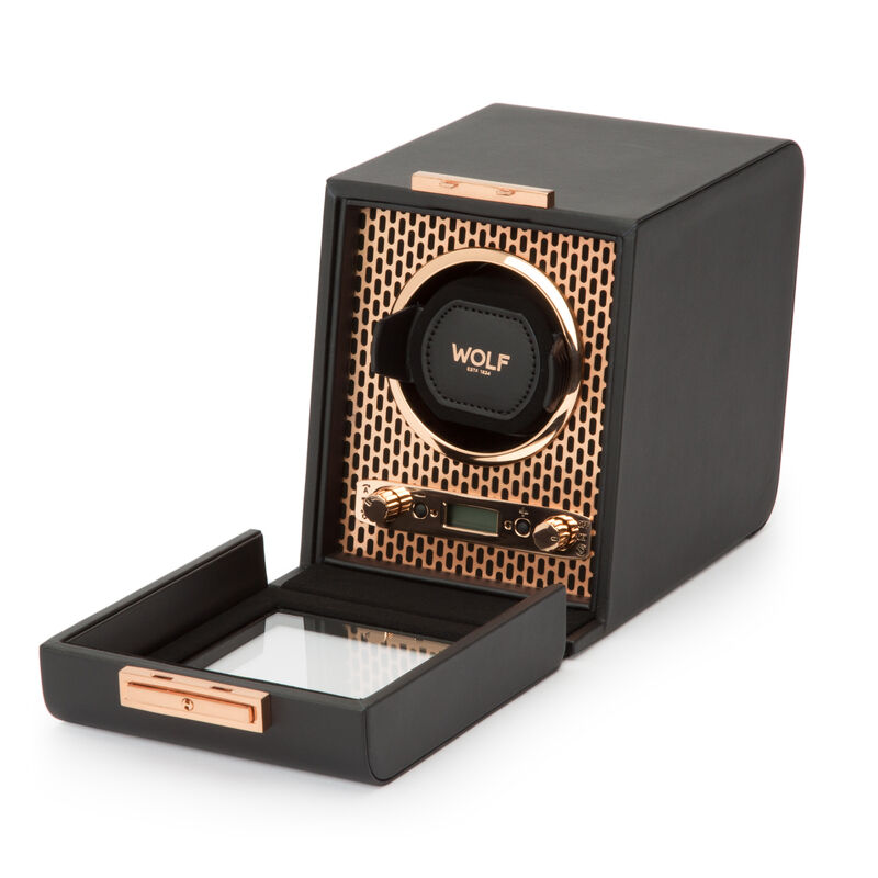 Black & Copper Axis Single Watch Winder image number null