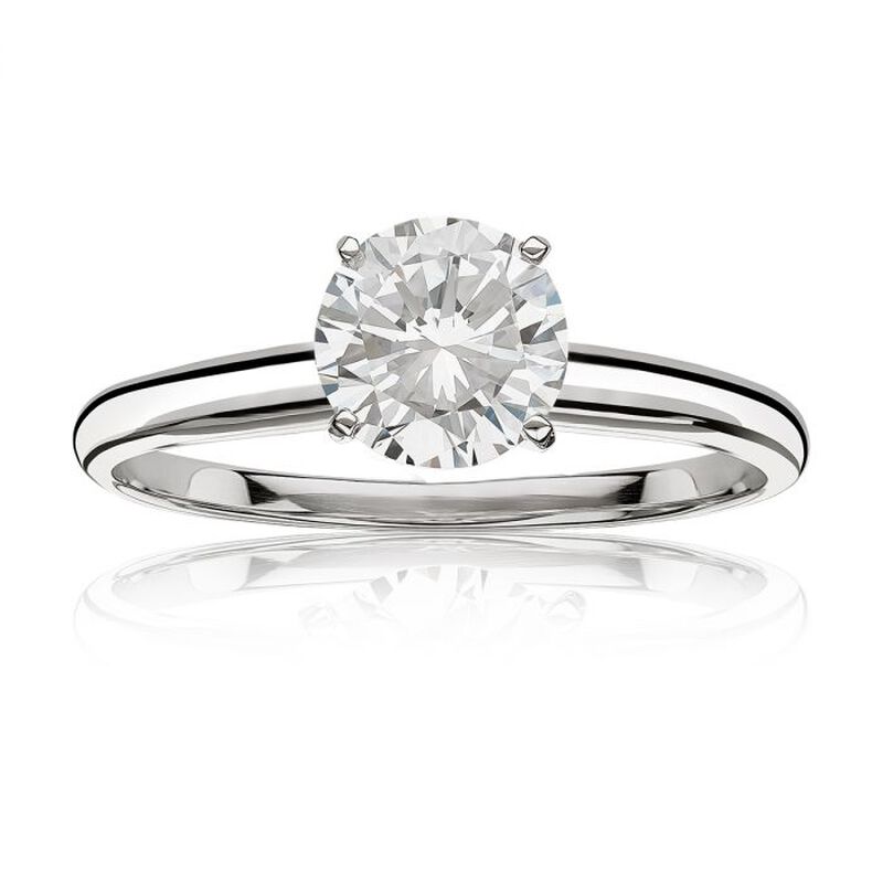 Diamond Round ½ct. Top Classic Solitaire Engagement Ring image number null