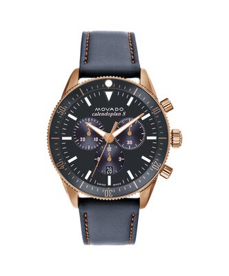 Movado Heritage Series Calendoplan Chronograph Charcoal Dial 3650168