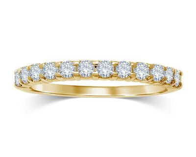 Brilliant-Cut 1/2ctw. Diamond Classic Elegance Wedding Band in 14k Yellow Gold