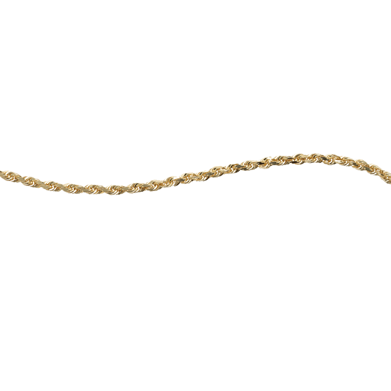 Diamond-Cut 22" Rope Chain in 14k Yellow Gold image number null
