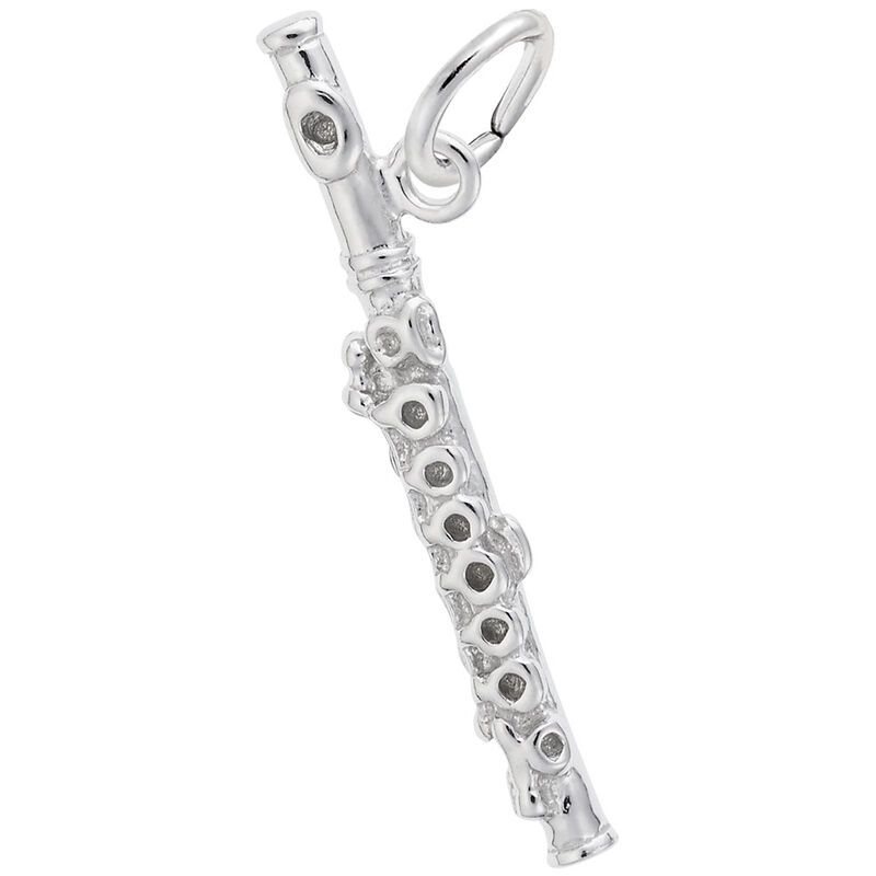Flute Sterling Silver Charm image number null