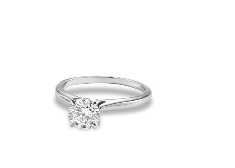 Lab Grown 5/8ctw. Brilliant-Cut Diamond Solitaire Engagement Ring in 14k White Gold image number null